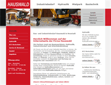 Tablet Screenshot of bau-industriebedarf-hauswald.de